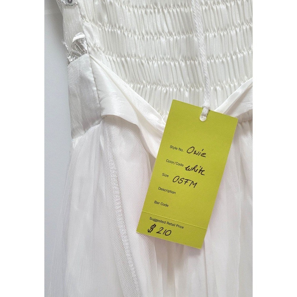 Stella M'Lia Tween Teen Formalwear - Strapless Dress Chantilly White - One Size - Picture 4 of 4